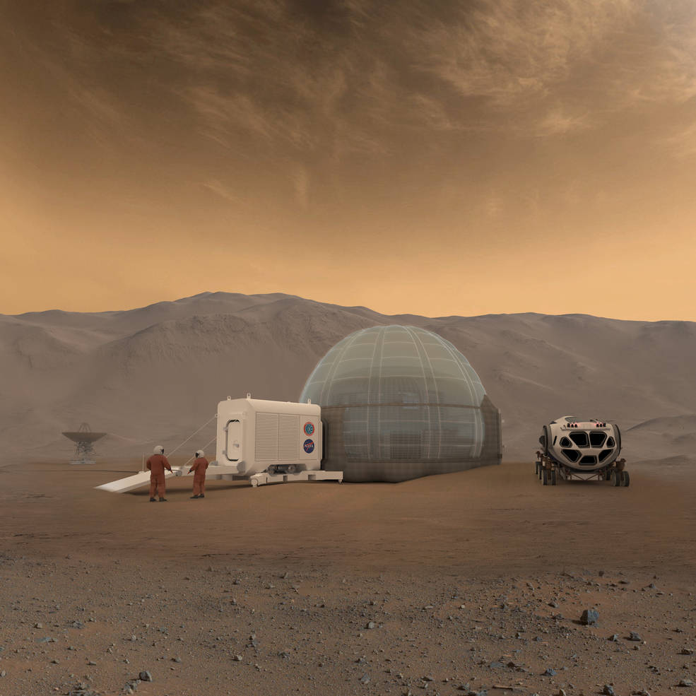 Marsas NASA iliustracija
